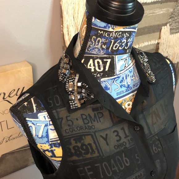 👑 Jessica Simpson Button Down Top Small - Picture 3 of 8